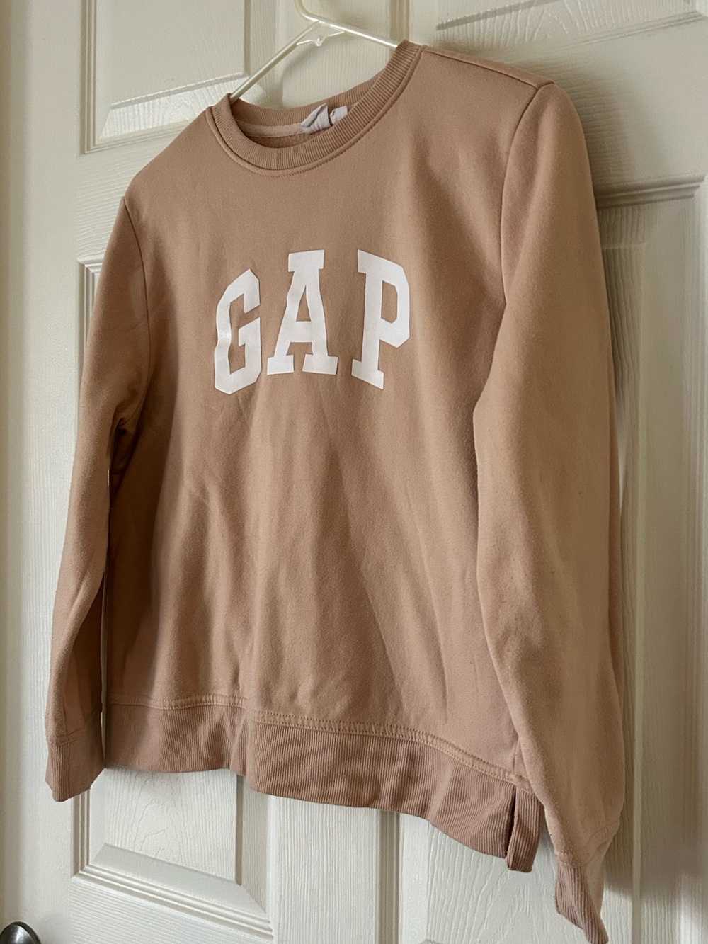 GAP Light Brown Logo Crewneck Sweatshirt – Size Medium - Picture 2 of 7
